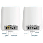 ---NETGEAR Orbi Ultra-Performance Whole Home Mesh WiFi System - WiFi router and two satellite extender with speeds up to 3Gbps over 6,000 sq. feet, AC3000 (RBK53)