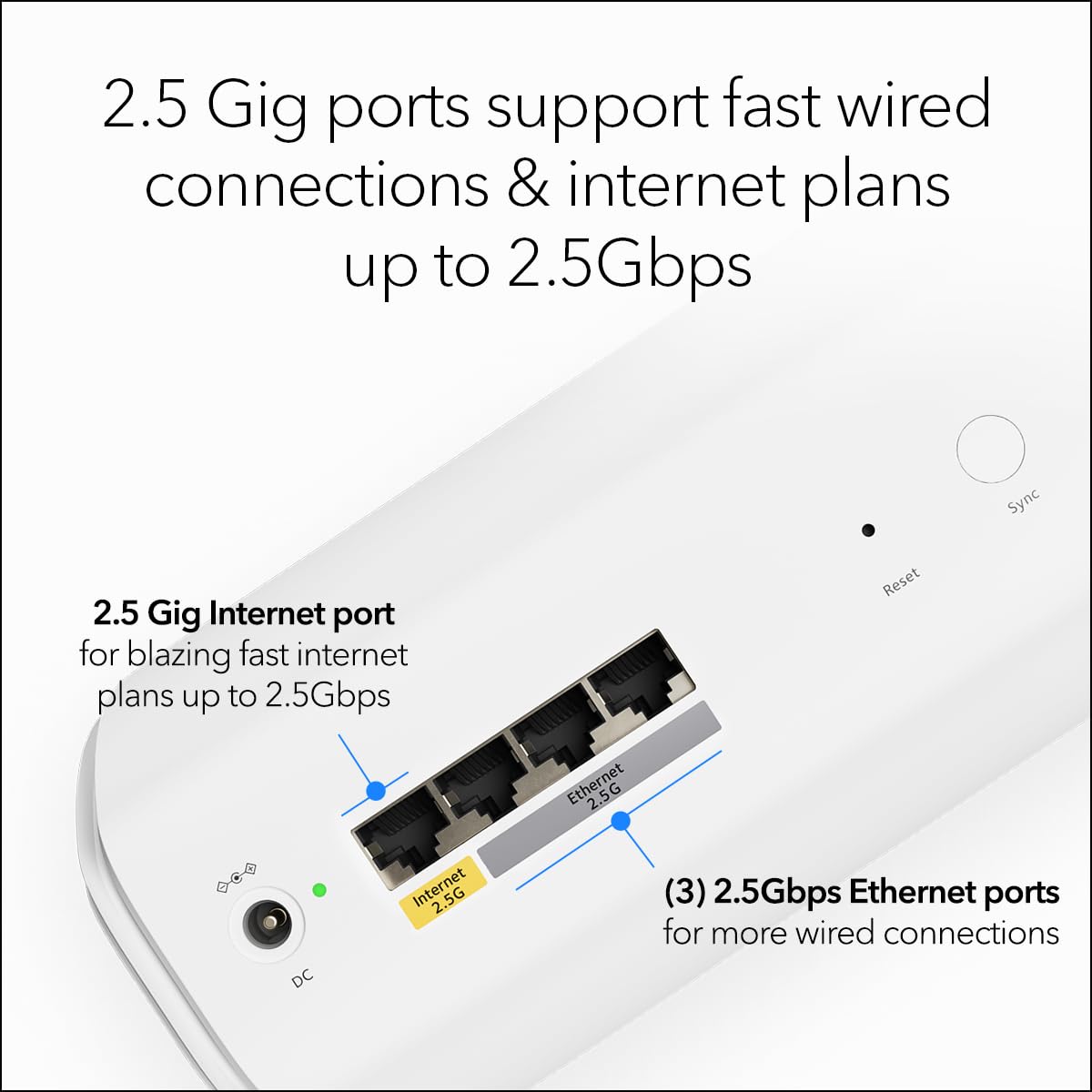 NETGEAR Orbi 770 Series WiFi 7 Mesh System, Up to 5,500 sq ft., 2 Pack