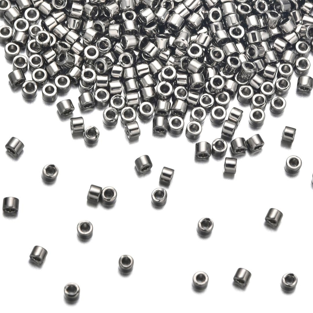 30g Miyuki Delica 11/0 Seed Beads, 24Kt Gold-Lined Crystal Gold DB33
