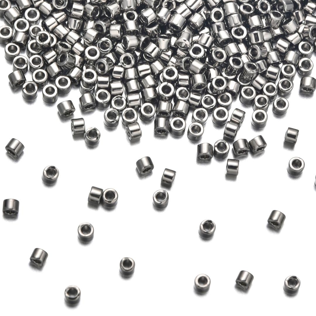 30g Miyuki Delica 11/0 Seed Beads, 24Kt Gold-Lined Crystal Gold DB33