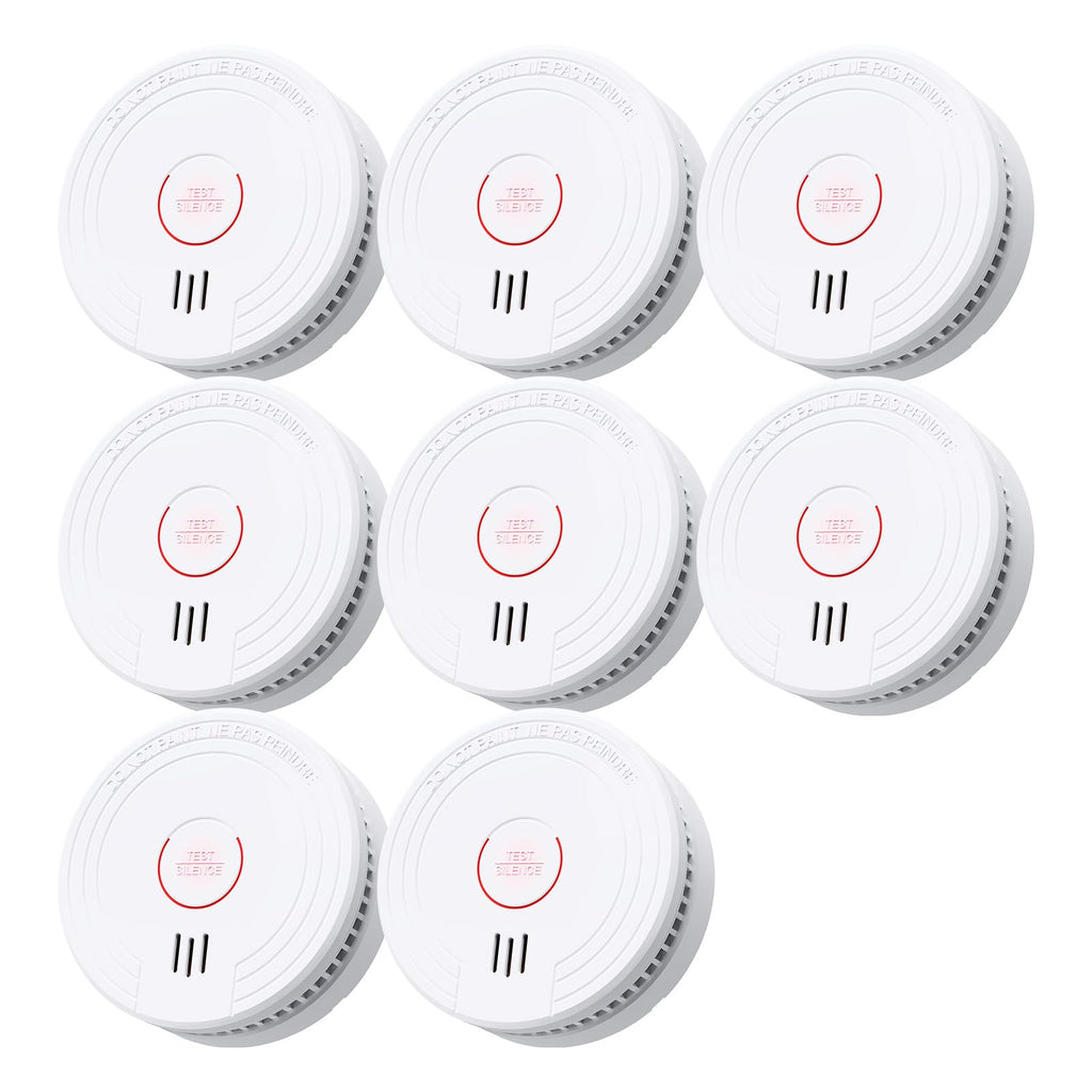 SITERLINK Smoke Detectors Replaceable Battery UL217,GS509A-2NCDR 8pack