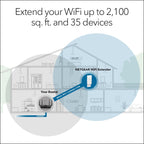 NETGEAR WiFi Extender EX6250, up to 2,100 sq ft, 1.75 Gbps