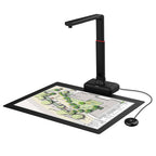 Large Format Book & Document Scanner, Capture Size A2/A3, 26MP USB Document Camera with Auto-Flatten, Fingerprint Removal Technologies, Multi-Language OCR, Compatible with Windows & macOS