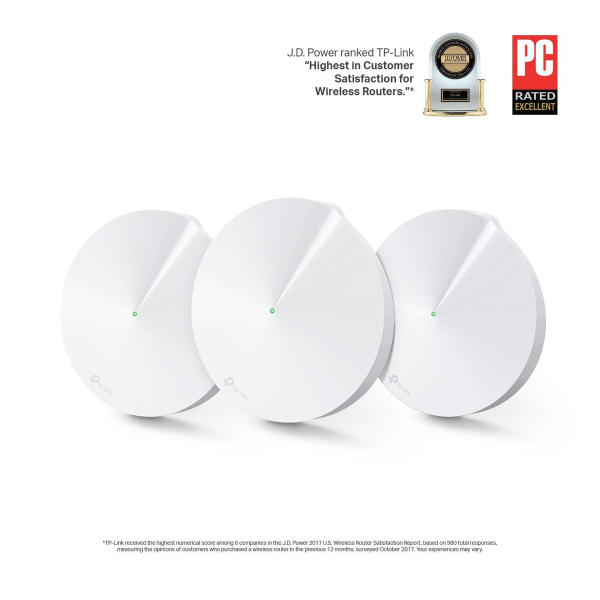 TP-Link Networking Deco M5(3-Pack)/CA AC1300 Whole-Home Wi-Fi System Retail (Renewed)