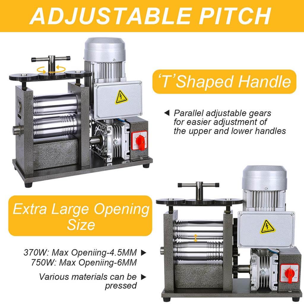 110v Jewelry Rolling Mill, Square, Compressible semicircular, Round. Electric Upgrade Rolling Mill