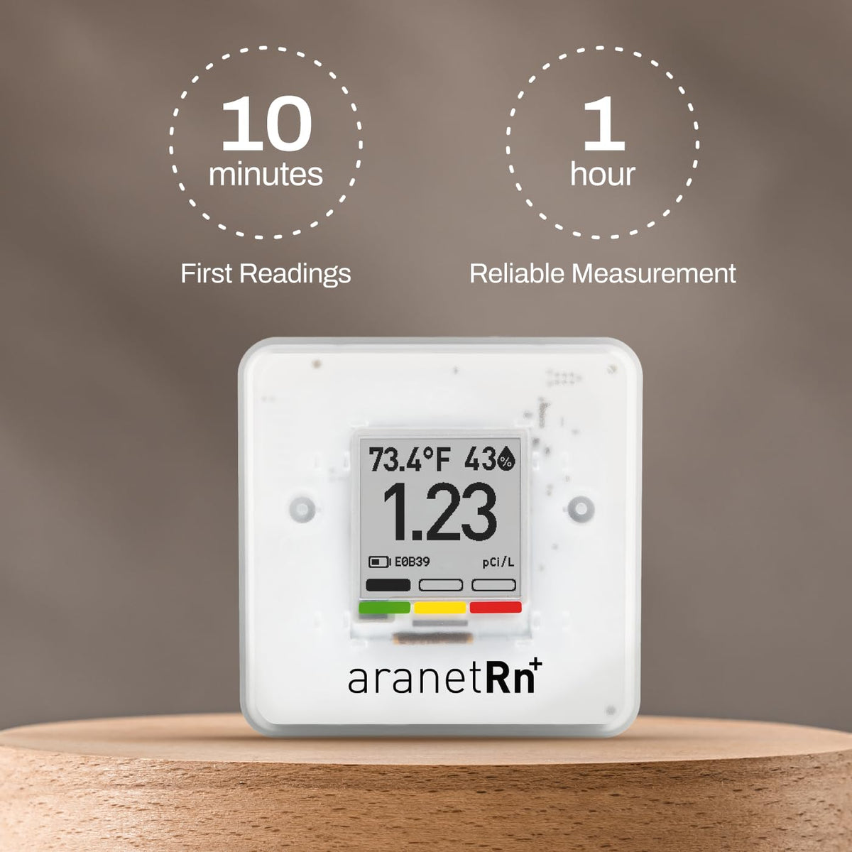 Radon Plus Radon Detector for Home with 10-Minute Readings