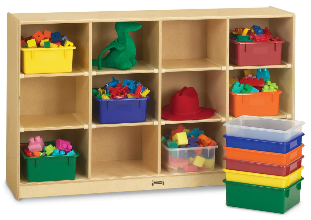 Jonti-Craft 0304JC 12 Tub Large Mobile Unit Without Bins