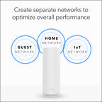 NETGEAR Orbi 360 Series WiFi 7 Mesh System, Up to 6,000 sq ft., 3 Pack