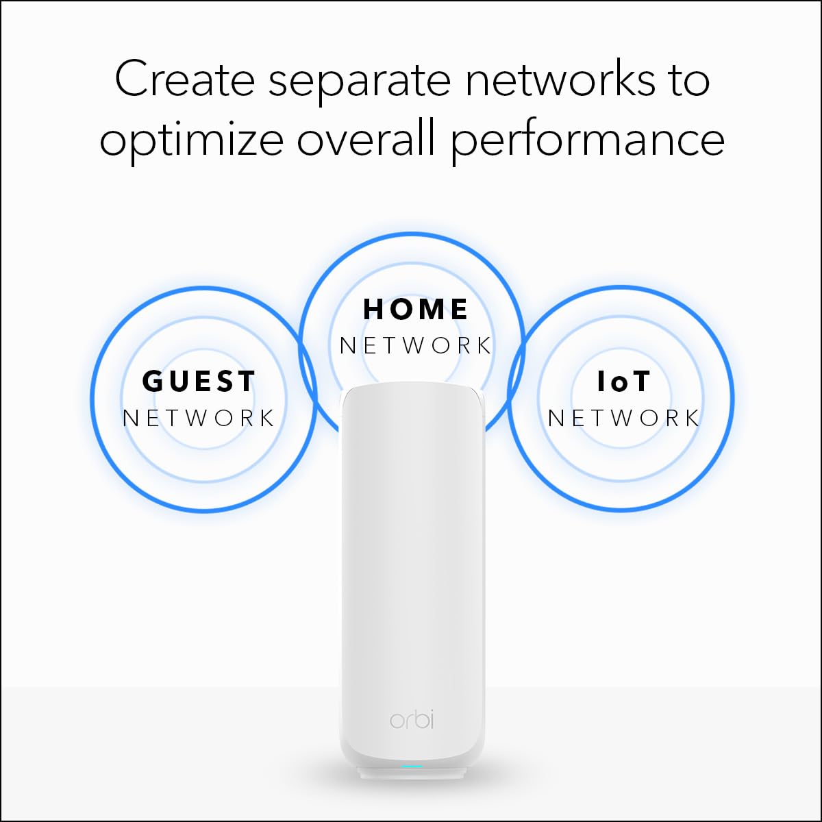 NETGEAR Orbi 360 Series WiFi 7 Mesh System, Up to 6,000 sq ft., 3 Pack
