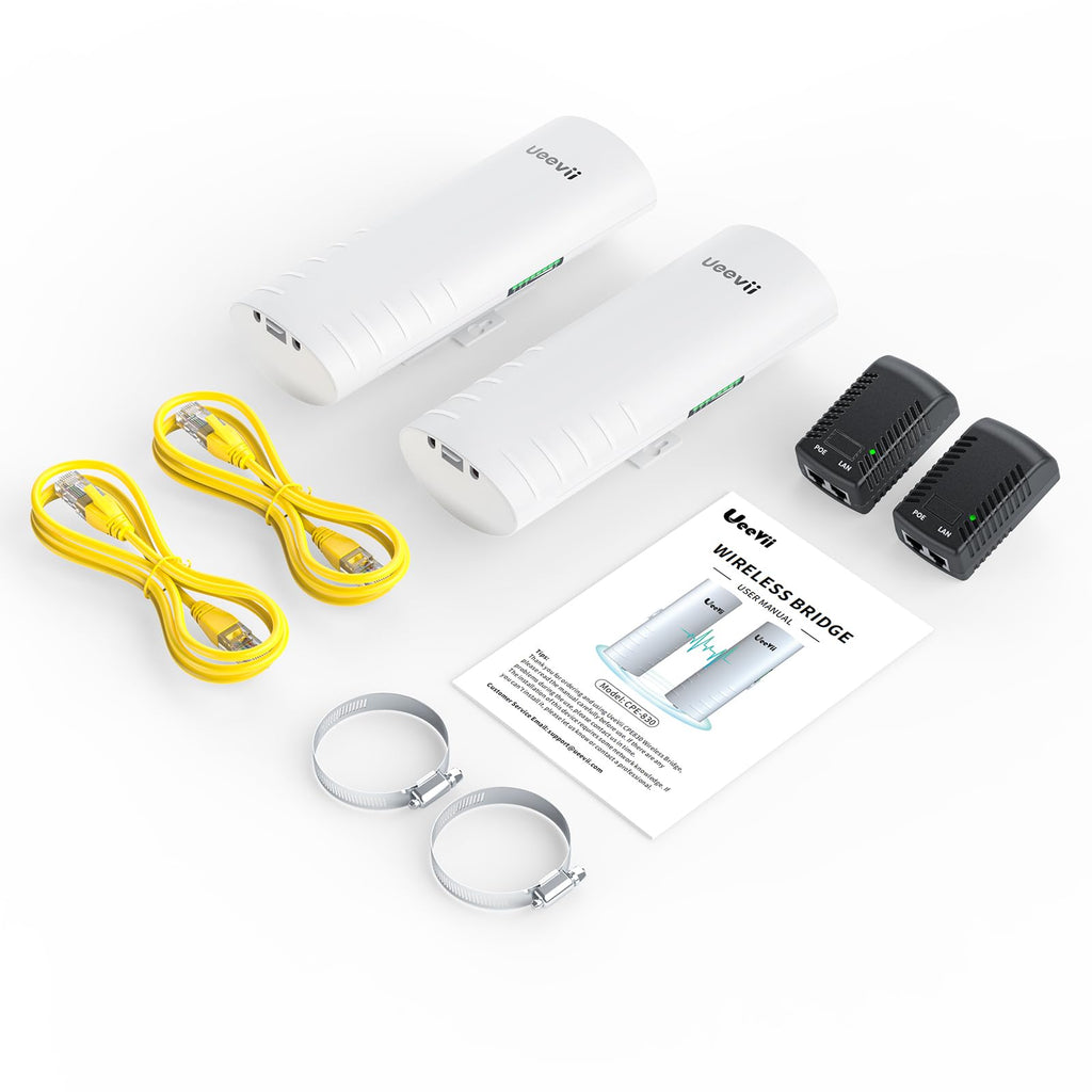 Wireless Bridge for Easy Network Expansion 5.8G 1000Mbps IP65 Waterproof