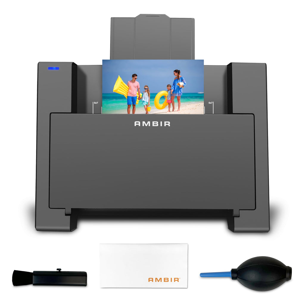 AMBIR Photo Scanner with Photo Cleaning Kit Bundle - Scan Photos in Seconds
