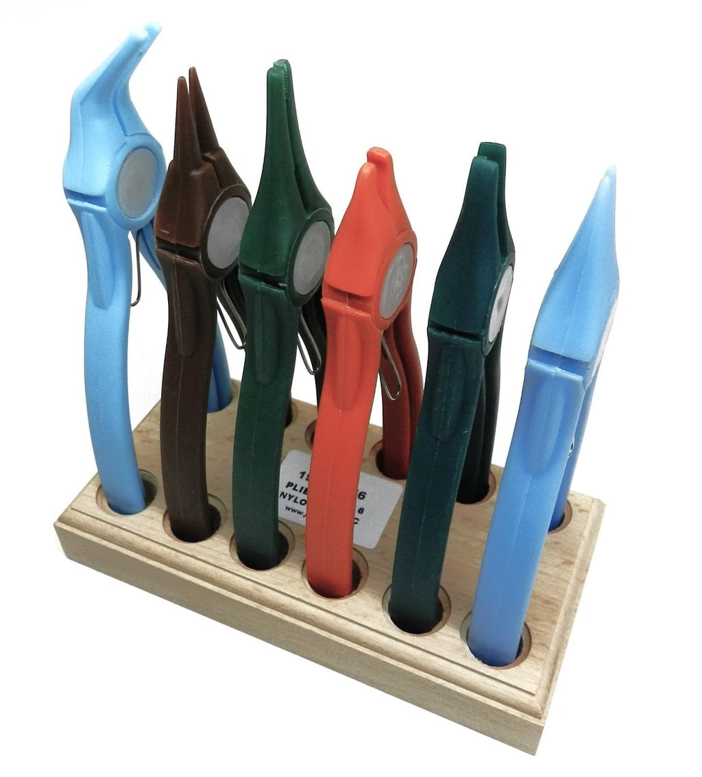 Nylon Pliers Set of 6 for Jewelry Making, Non-Marring Plastic Jaw, Assorted Shapes, for Beading, Wire Wrapping, and Crafting