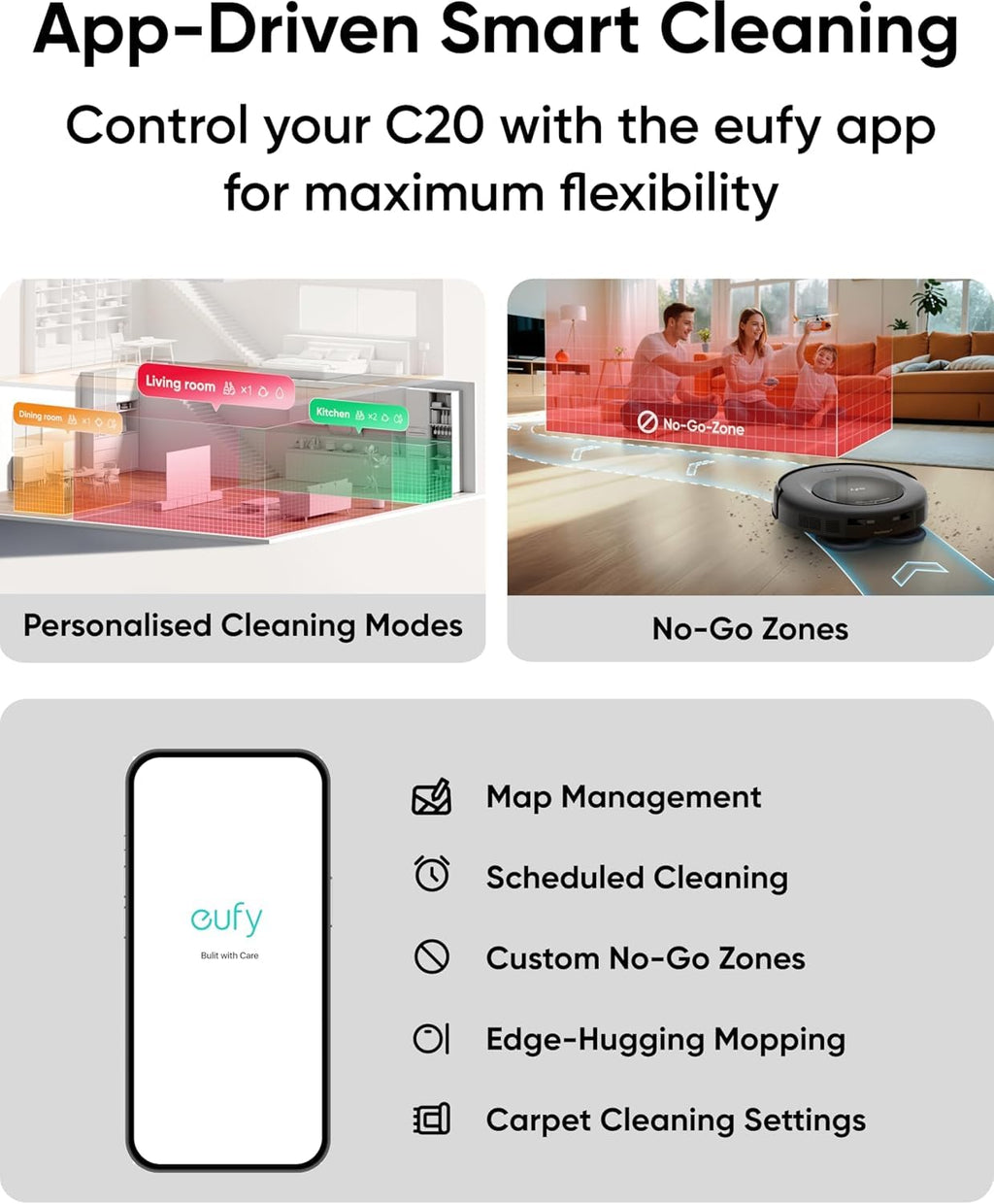 eufy Certified Like-New C20 Omni Vacuum and Mop Combo（Renewed）