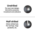 Pair of Japanese Freshwater Loose Cultured Pearls AAAA Graded Black Color 5-10mm Half Drilled or Undrilled for Jewelry Making Rings, Pendants, Earrings Add On Beads – Orien Jewelry