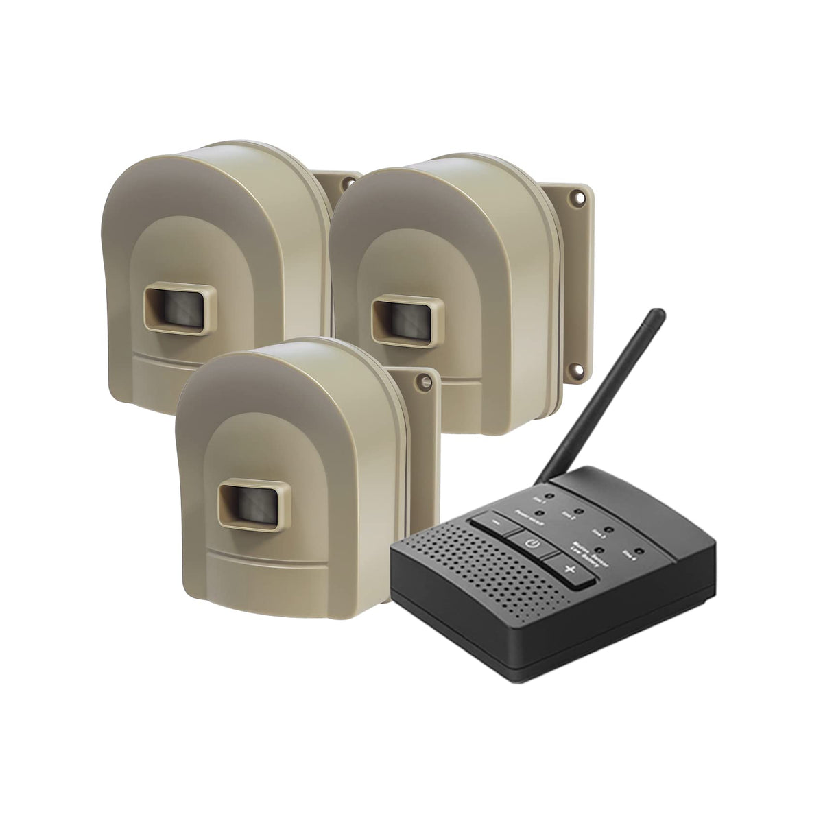 1/2 Mile Hosmart Driveway Alarm Wireless Motion Sensor System | Driveway Sensor Alert System Weatherproof Security Outdoor Detector Protect Outdoor/Indoor Property(1 Receiver & 4 Coffee Sensors)