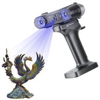 Creality 3D Scanner Raptor X for 3D Printing, 60fps 34 Cross Blue Laser & NIR WiFi 6 Consumer Handheld Scanner 0.02mm Accuracy, 24-Bit Fast Full-Color Scanning for Windows macOS