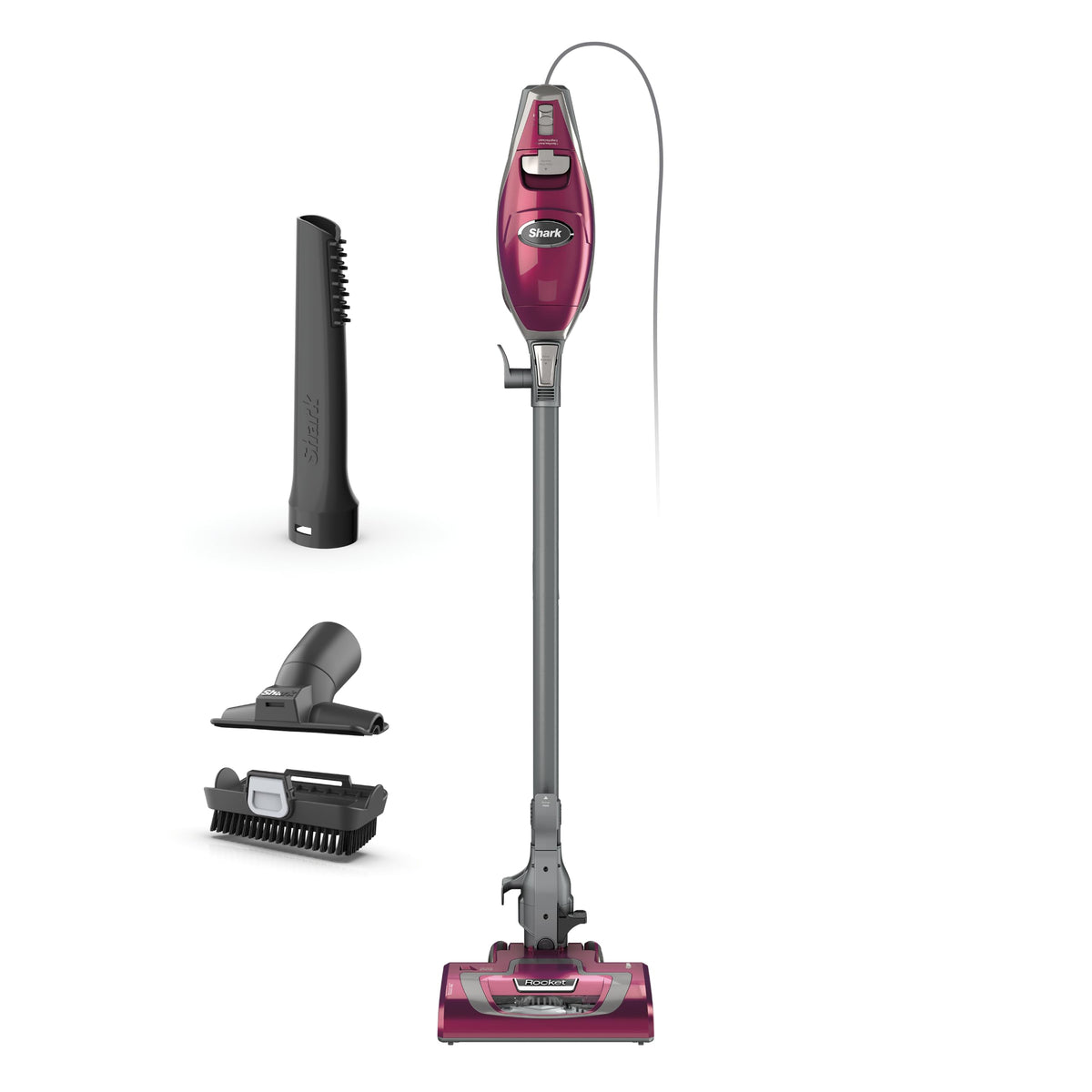 Shark PowerDetect Corded Stick Vacuum, HEPA, Pet Hair, Purple, HZ4001AMZ