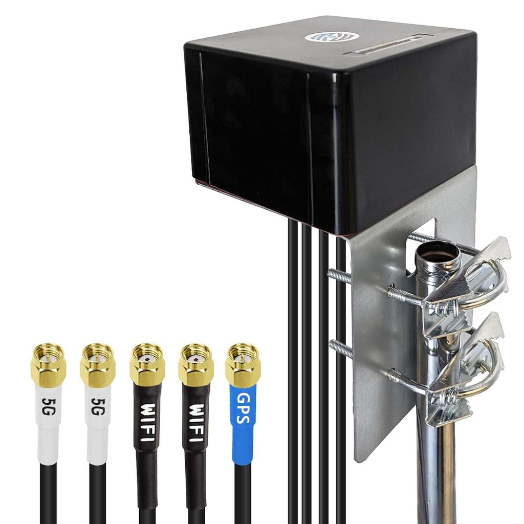 Maswell Combo 2X2 MIMO Antenna, Up to 6dBi, Omni 600-8000MHz, MIMO WiFi Networking and MIMO 3G 4G LTE 5G for Hotspots, Routers, Gateways, Verizon, AT&T, T-Mobile Home Internet, WiFi 7 Ready