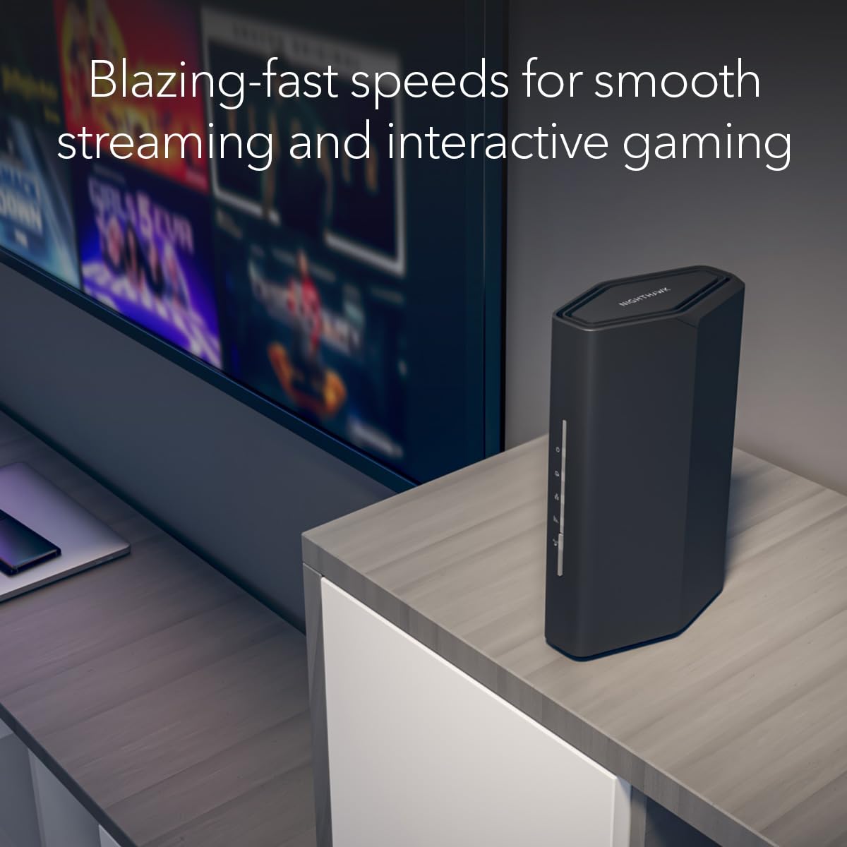 NETGEAR Nighthawk WiFi 7 Router RS100, Up to 2,000 sq ft, 3.6 Gbps