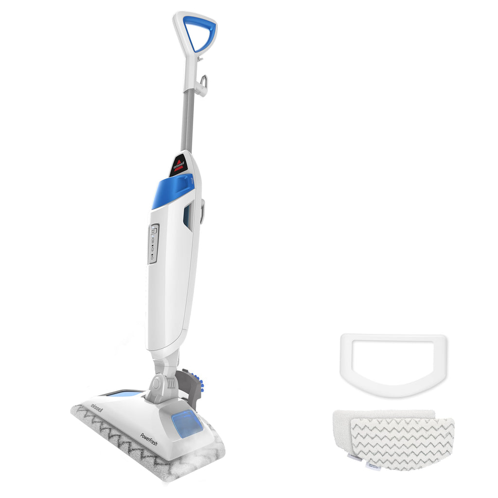 Bissell PowerFresh Deluxe 1806 Steam Mop for Tile, Hardwood & Sealed Floors w/Built‑in SpotBoost Brush, Fast 30‑Second Warm‑Up, Variable Steam Levels, Fresh Scent Discs Compatible