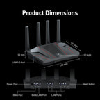GL.iNet Fortify (GL-MT6000) AX6000 Wi-Fi 6 Router with Built-in ExpressVPN