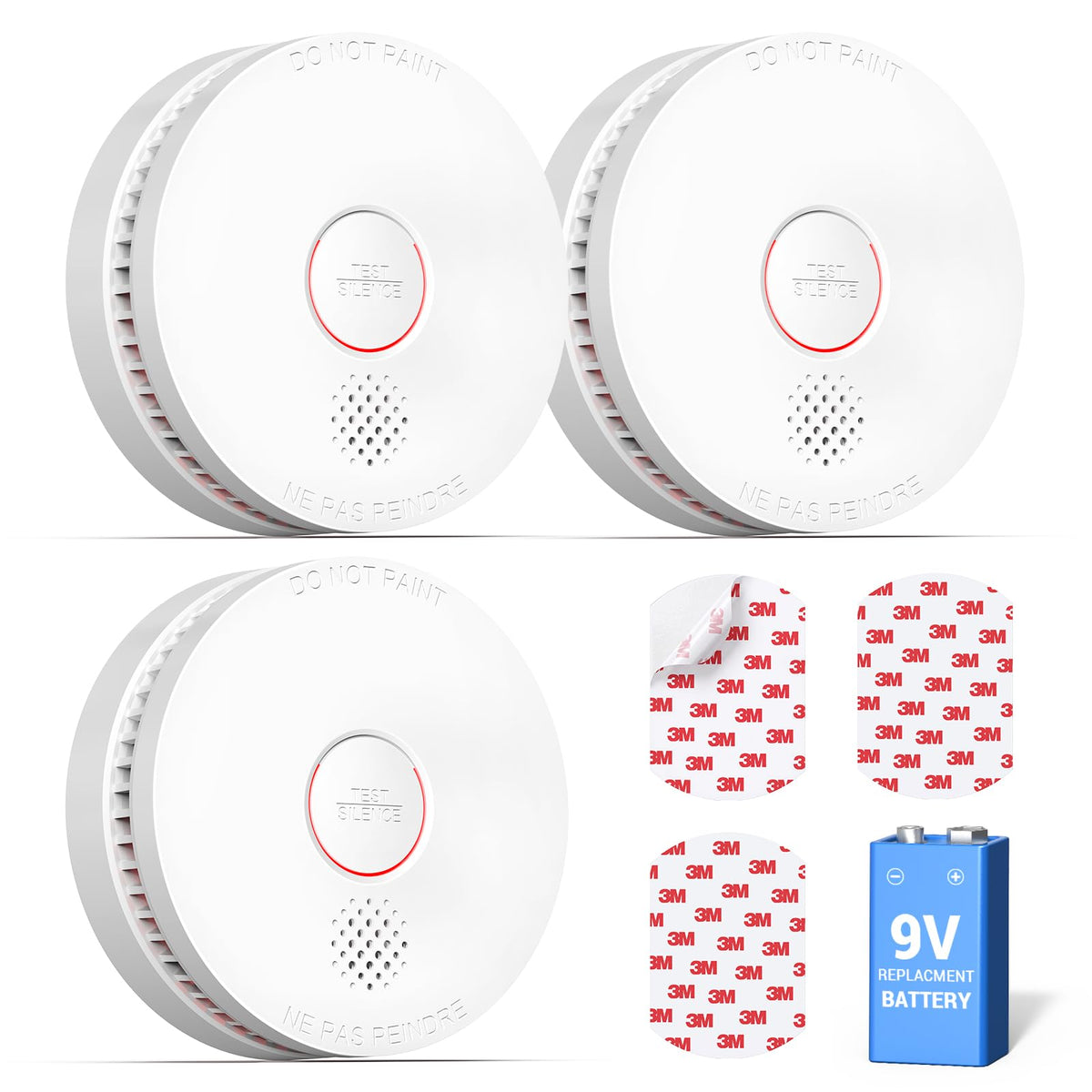 SITERWELL 10 Pack Smoke Detector, 10 Year Product Life Fire Alarm