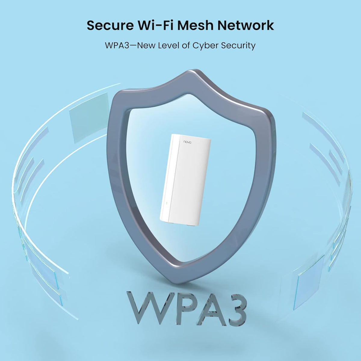 Tenda AX3000 Mesh WiFi 6 System Nova MX12-7000 sq.ft WiFi Coverage - Whole Home - 1.7 GHz Quad-Core CPU - Dual-Band Mesh Network for 160+ Devices - 3 Gigabit Ports per Unit - 3-Pack