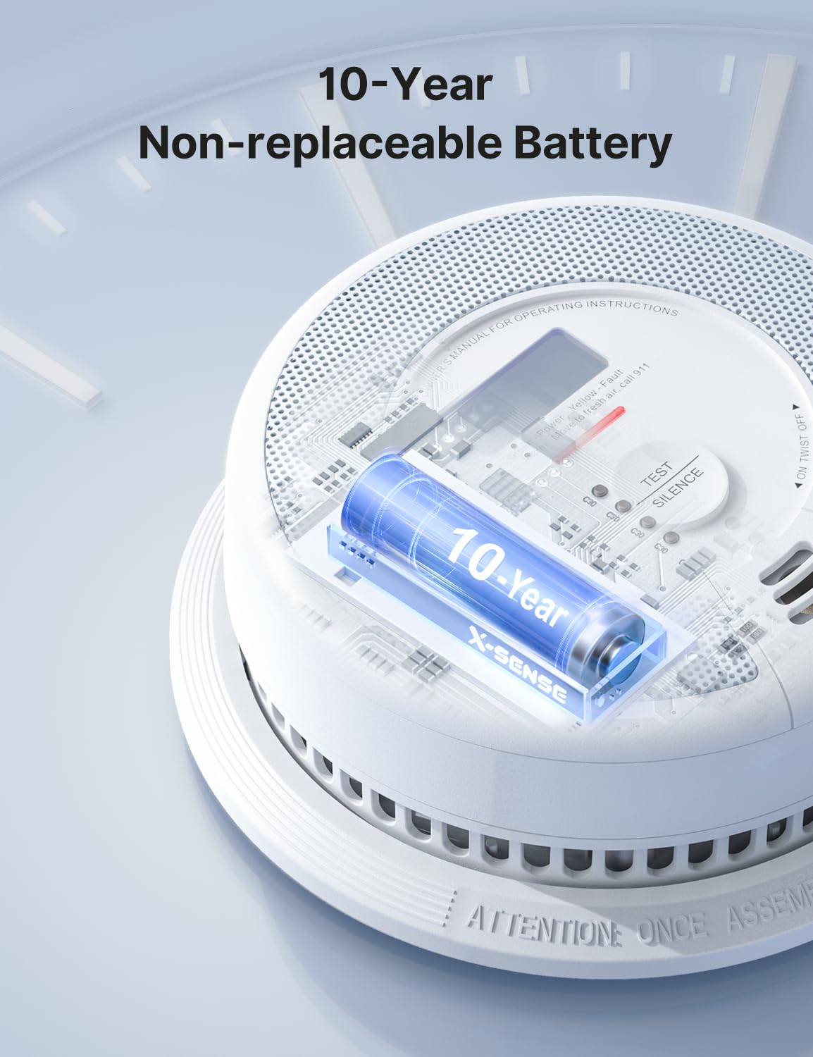 X-Sense Interconnected Smoke Carbon Monoxide Detector Kit