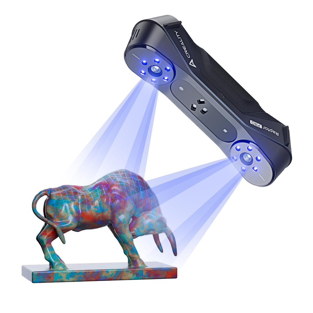 Creality CR-Scan Ferret 3D Scanner for 3D Printing Handheld Scanner 30 FPS Scanning Speed 0.1mm Accuracy Full Color for Android Phone PC Win 10/11