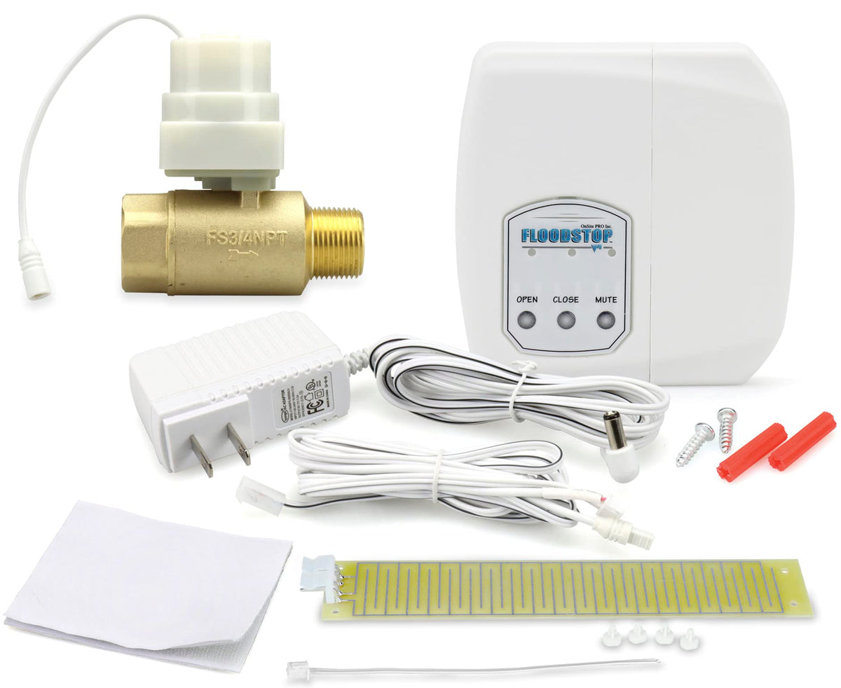 FloodStop Water Heater Leak Detector Kit, 3/4" Push-to-Connect