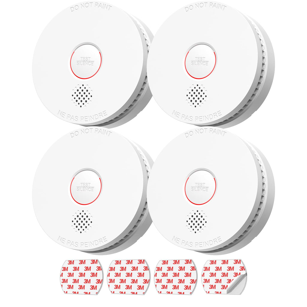 SITERLINK Smoke Detectors with 9V Replaceable Battery UL217 GS509A 10 Pack