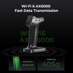 Creality 3D Scanner Raptor X for 3D Printing, 60fps 34 Cross Blue Laser & NIR WiFi 6 Consumer Handheld Scanner 0.02mm Accuracy, 24-Bit Fast Full-Color Scanning for Windows macOS