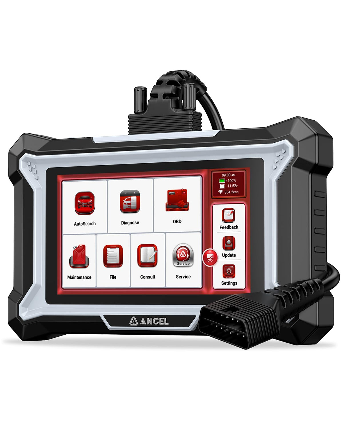 ANCEL DS100 OBD2 Scanner, 4-System Diagnostic Tool with 10 Services