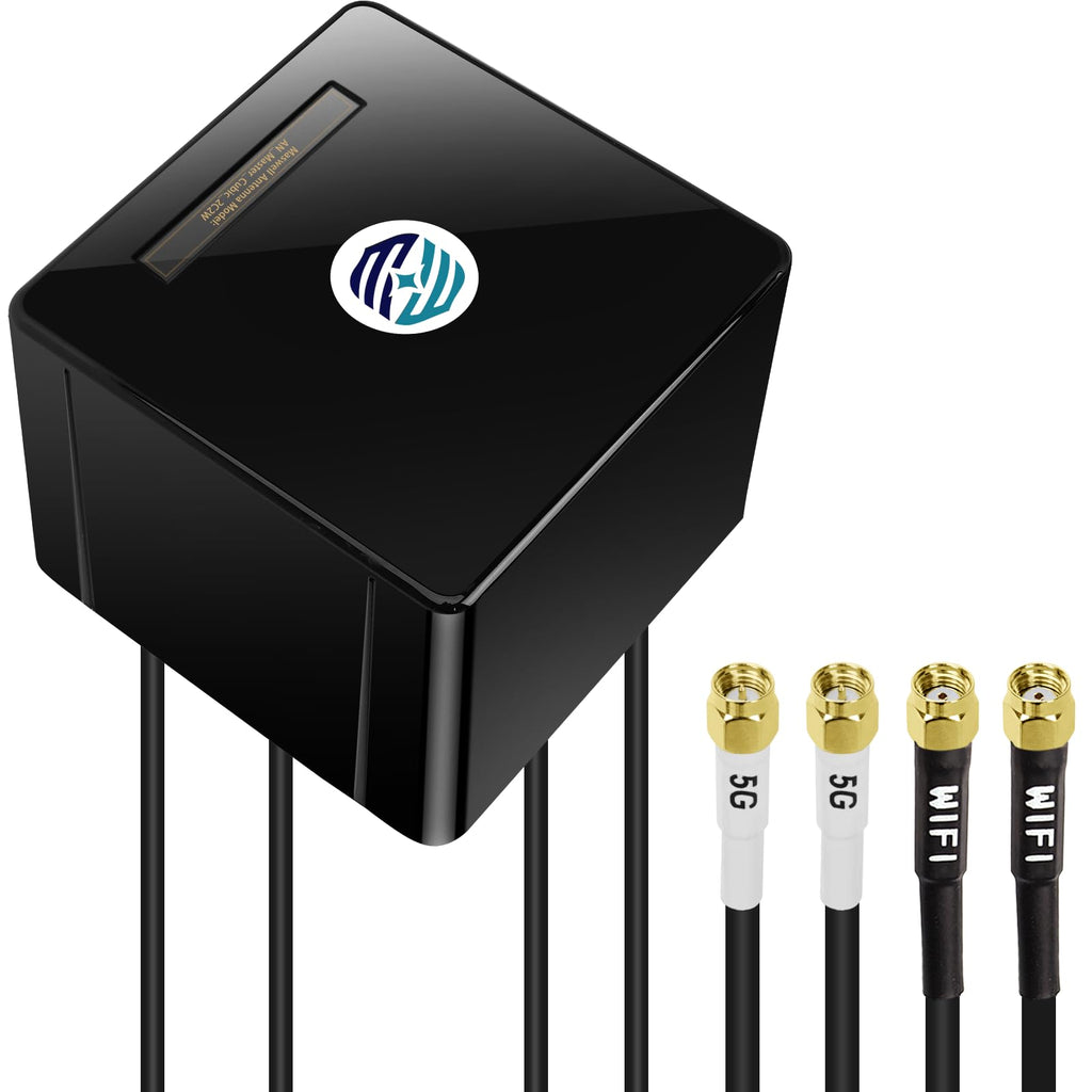 Maswell Combo 2X2 MIMO Antenna, Up to 6dBi, Omni 600-8000MHz, MIMO WiFi Networking and MIMO 3G 4G LTE 5G for Hotspots, Routers, Gateways, Verizon, AT&T, T-Mobile Home Internet, WiFi 7 Ready