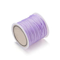 Nylon String 100pcs *100M 0.8mm Nylon Thread Cord Chinese Knot Bracelet Braided String for Tassel Beading Jewelry Making(Light Purple)