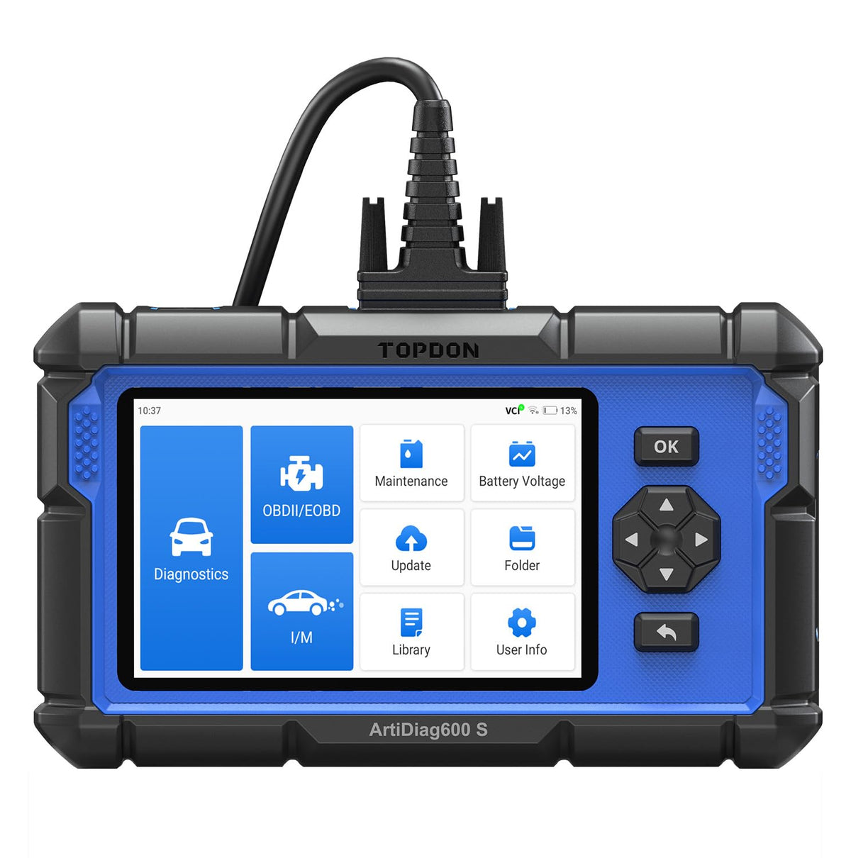 TOPDON AD600S OBD2 Scanner, Engine ABS SRS Transmission Diagnostic Tool
