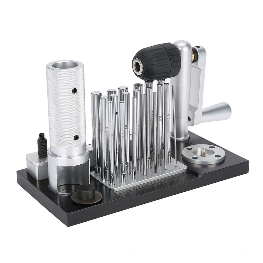 Pissente Jump Ring Maker Stainless Steel Jewelry Ring Tool with 20 Mandrels 2.5mm to 12mm Manual Easy Assemble for Jewelry Making Wire Wrapping Beading Users