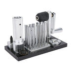 Pissente Jump Ring Maker Stainless Steel Jewelry Ring Tool with 20 Mandrels 2.5mm to 12mm Manual Easy Assemble for Jewelry Making Wire Wrapping Beading Users