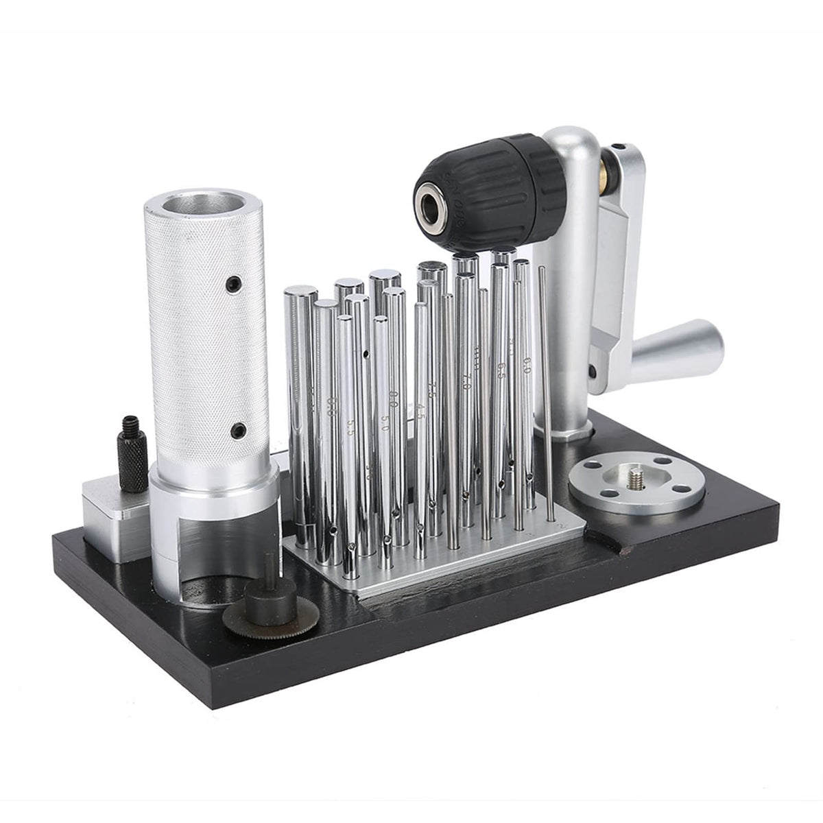 Pissente Jump Ring Maker Stainless Steel Jewelry Ring Tool with 20 Mandrels 2.5mm to 12mm Manual Easy Assemble for Jewelry Making Wire Wrapping Beading Users