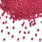 30g Miyuki Delica 11/0 Seed Beads, Translucent 24Kt Gold-Lined Opal DB230