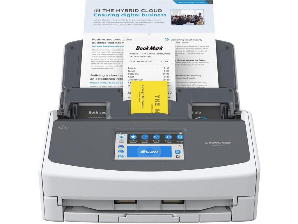 Fujitsu ScanSnap iX1600 ADF Scanner - 600 dpi Optical, White