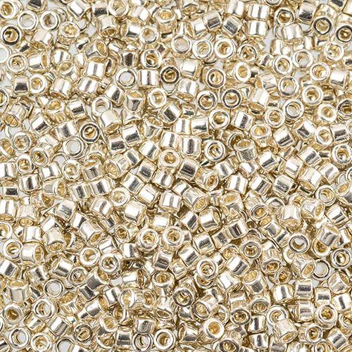 Miyuki Delica Seed Beads 11/0 Silver Galvanized 250 Grams