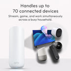 NETGEAR Orbi 360 Series WiFi 7 Mesh System, Up to 6,000 sq ft., 3 Pack