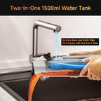 uwant Wet Dry Vacuum Cleaner 180°Lay-Flat Push-in Vacuum Mop All in One with 18000Pa Suction Auto Self-Cleaning Anti Odor Stick Dual-Edge Vacuum Cleaner Set of 1 for Hard Floor/Carpet D100