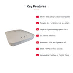 Fortinet - FAP-231K-A - Fortinet FortiAP 231K Tri Band Wi-Fi 7 IEEE 802.11a/b/g/n/ac/ax/be/e/h/i/j/k/r/v 9.32 Gbit/s