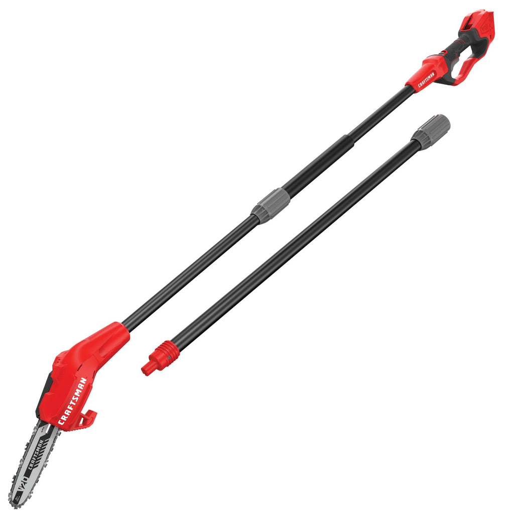 CRAFTSMAN Pole Saw, Pole Saws for Tree Trimming, Cordless V20 Tool-Only Tree Trimmer, Up to 14 Ft Extended Reach (CMCCSP20B)