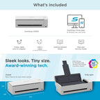ScanSnap iX1300 Wireless or USB Double-Sided Color Document Scanner, White