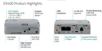 Semtech AirLink EX400 5G Redcap IoT Router, LTE Cat‑4, Dual Ethernet, Ultra‑Low Power, Semi‑Rugged Industrial Gateway, Wi-Fi 6, 1 Year AirLink Complete -1105303