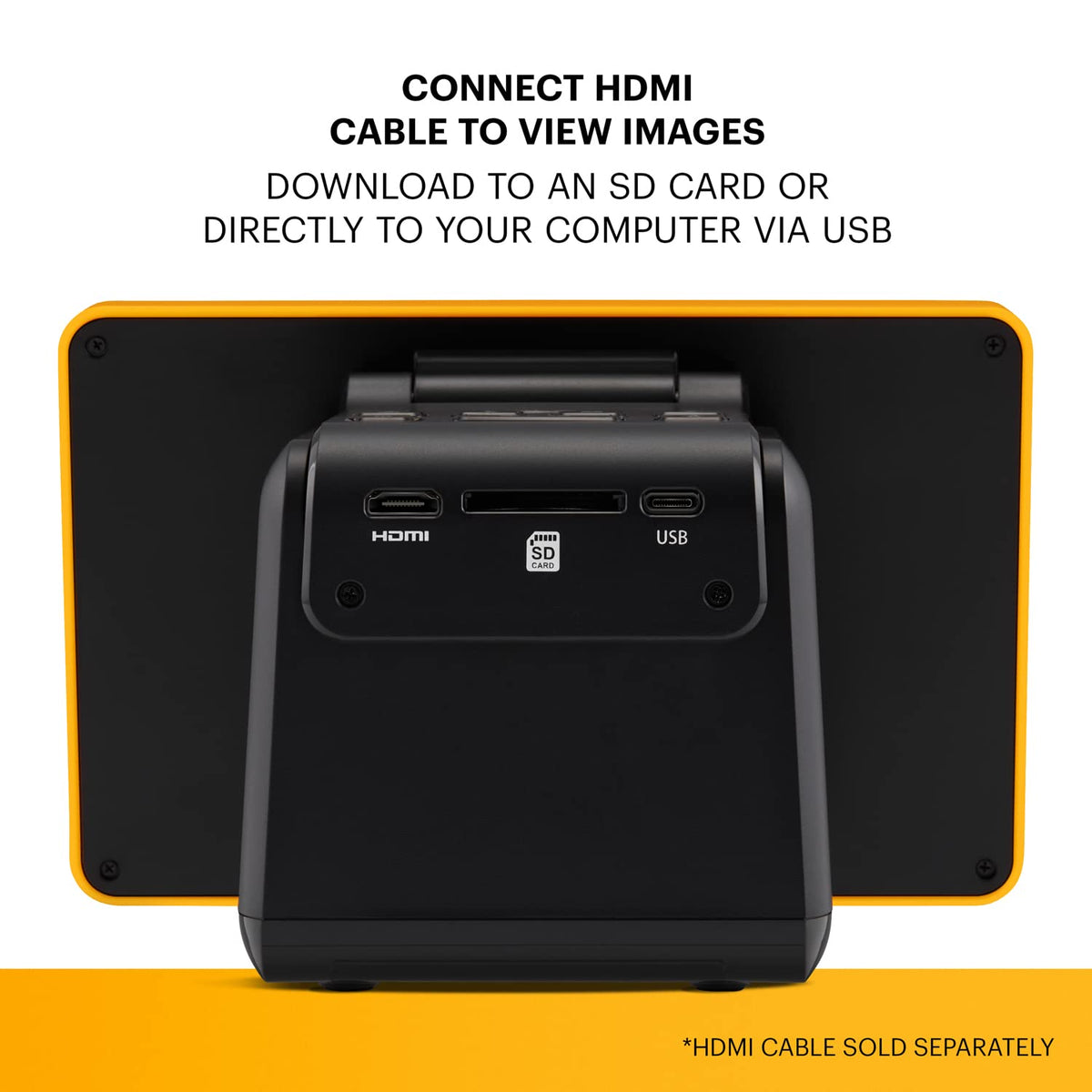 KODAK Slide N Scan Max Film Scanner, Slide Scanner, Black/Yellow
