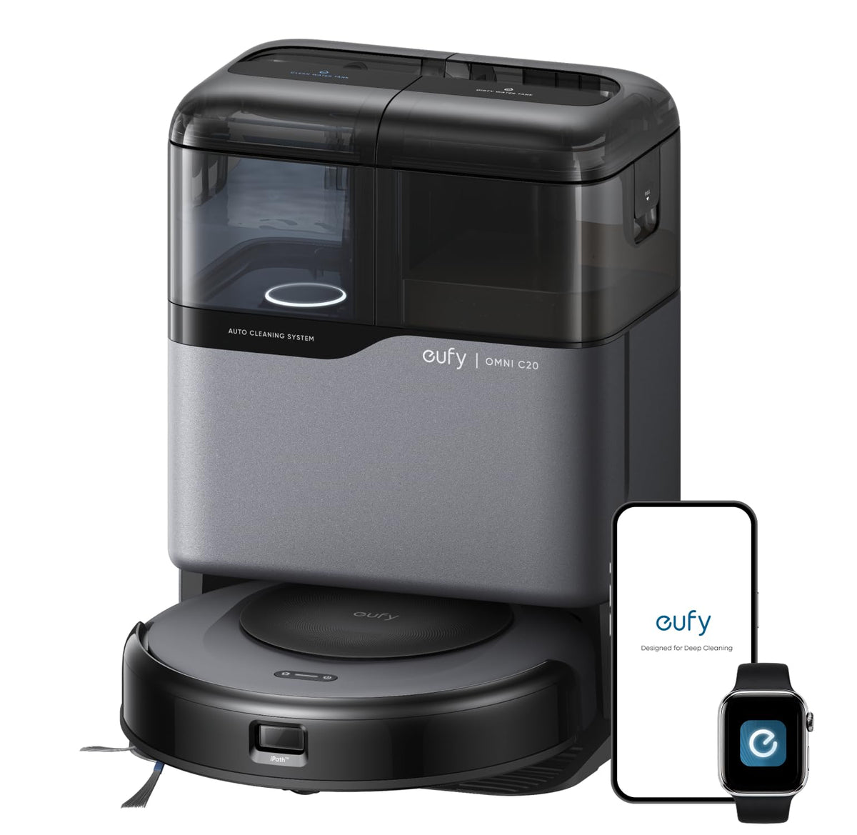 eufy Omni C20 Robot Vacuum and Mop Combo for Hardwood and Carpet, 7,000 Pa